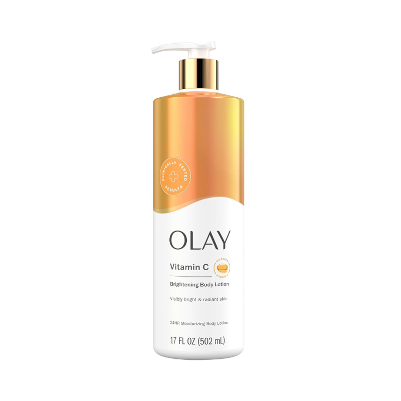 Olay Body Lotion Brightening with Vitamin C, 24hr Moisturizing, Vitamin E & Vitamin B3 Complex, Fast Absorbing Formula, 17 fl oz