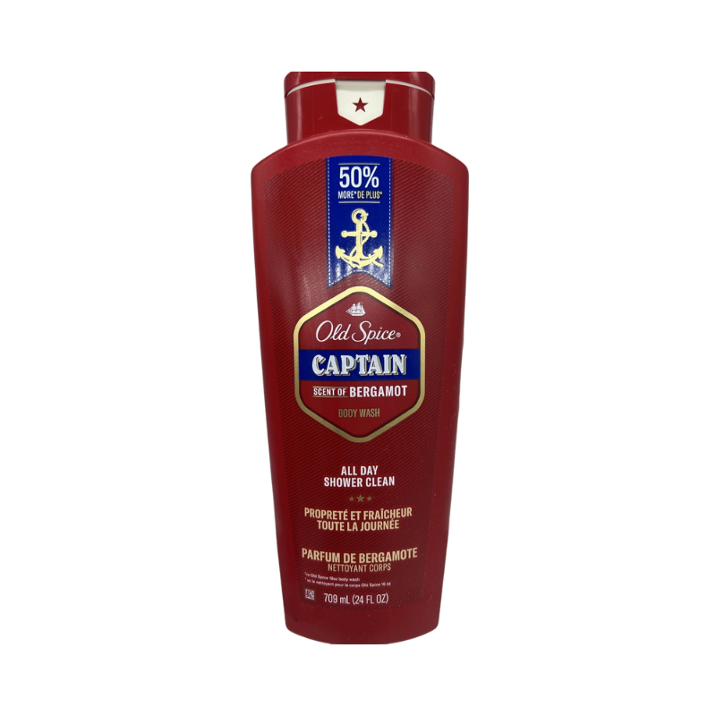 Old Spice Red Collection Body Wash Shower Gel Captain Scent JUMBO SIZE 24oz