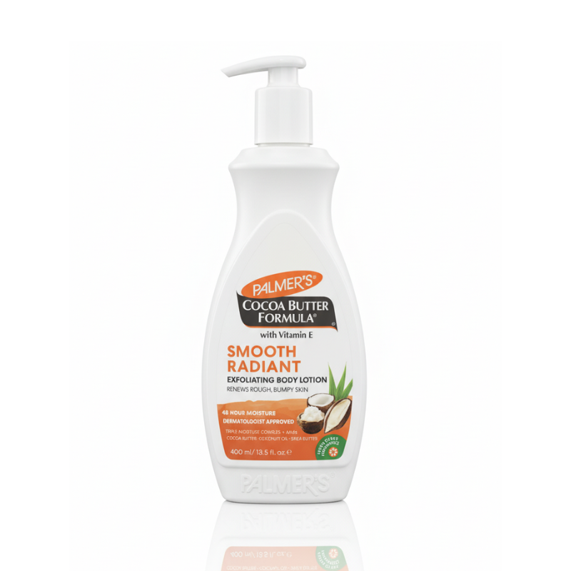Palmer’s Cocoa Butter Formula with Vitamin E — Smooth Radiant Exfoliating Body Lotion (400 ml / 13.5 fl oz)
