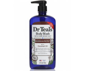 Dr Teal’s Body Wash with Pure Epsom Salt — Nourish & Protect with Coconut Oil (24 fl oz / 710 mL)