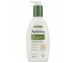 Aveeno Daily Moisturising Body Lotion (Normal to Dry Skin) with Prebiotic Colloidal Oat – 300 ml Pump