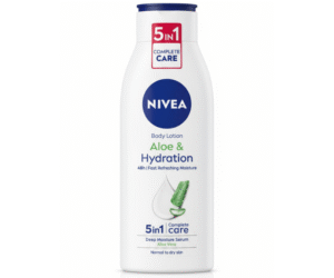 NIVEA Body Lotion Aloe & Hydration (5in1 Complete Care) with Deep Moisture Serum & Aloe Vera