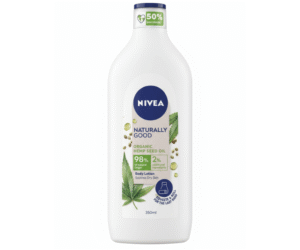 NIVEA Naturally Good Body Lotion with Organic Hemp Seed Oil (Soothes Dry Skin) – 350 ml