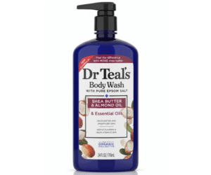 Dr Teal’s Body Wash with Pure Epsom Salt — Shea Butter & Almond Oil & Essential Oils (24 fl oz / 710 mL)