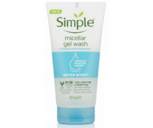 Simple Water Boost Micellar Facial Gel Wash, 150 ml
