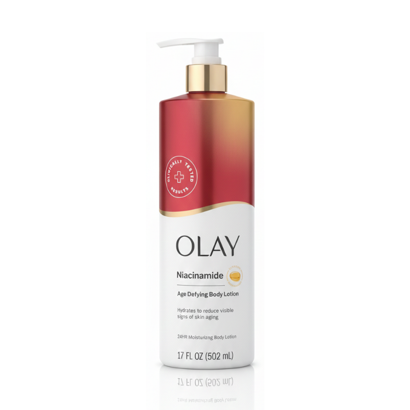 Olay Niacinamide Age Defying Body Lotion — 24HR Moisturizing Body Lotion (17 fl oz / 502 mL)