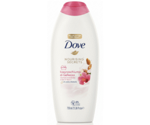 Dove Nourishing Secrets Bagnoschiuma di Bellezza – Crema di Mandorle e Fiori di Ibisco, 750 ml
