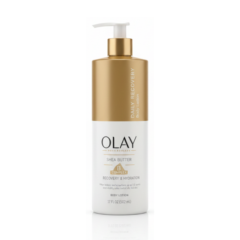 Olay Daily Recovery Body Lotion — Shea Butter with B3 Complex (Recovery & Hydration), 17 fl oz (502 mL)