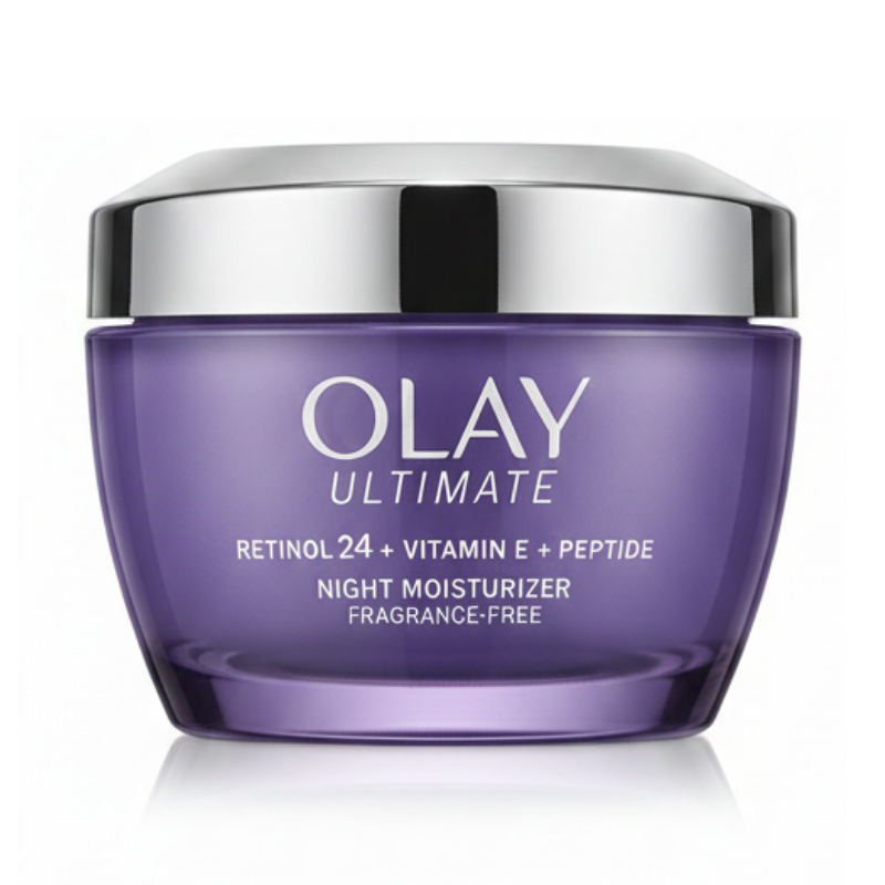 Olay Ultimate Retinol 24 + Vitamin E + Peptide Night Moisturizer (Fragrance‑Free) – 50 ml (approx.)