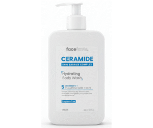Face Facts Ceramide Hydrating Body Wash – Skin Barrier Complex (Fragrance Free, Vegan) 400 ml