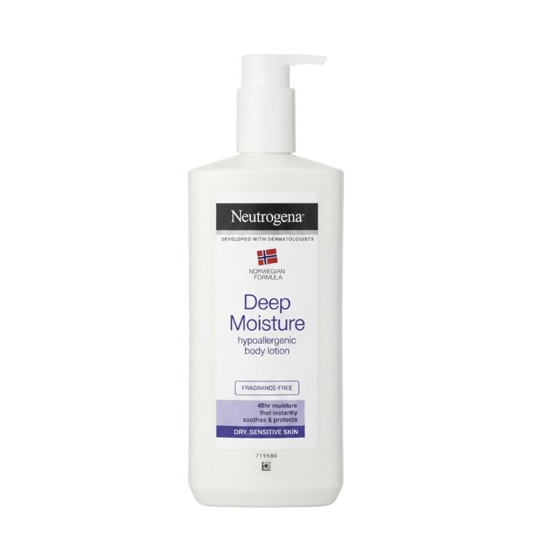 Neutrogena Norwegian Formula Deep Moisture Hypoallergenic Body Lotion (Fragrance‑Free) — for Dry, Sensitive Skin