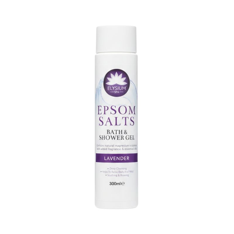 Elysium Spa Epsom Salts Bath & Shower Gel – Lavender (300ml)