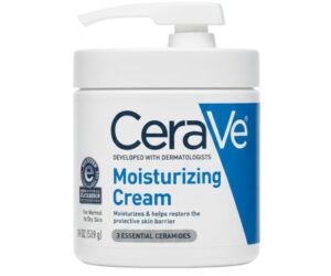 CeraVe Moisturizing Cream with Hyaluronic Acid and 3 Essential Ceramides (Face & Body) – 19 oz / 539 g