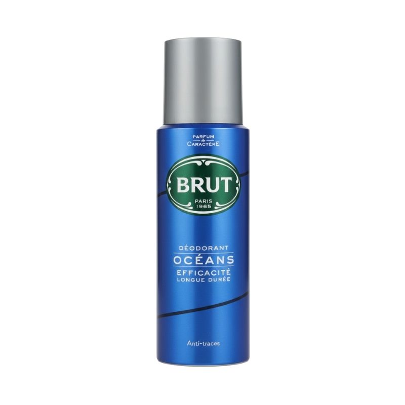 BRUT Deodorant Spray – Océans (Long-Lasting Effectiveness, Anti‑Traces)