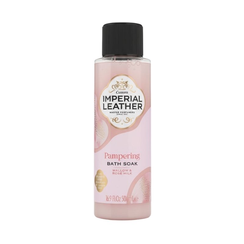 Cussons Imperial Leather Pampering Bath Soak – Mallow & Rose Milk, 500 ml