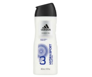 Adidas Hydra Sport Hydrating 3-in-1 Shower Gel – Body, Hair & Face Wash (400ml)