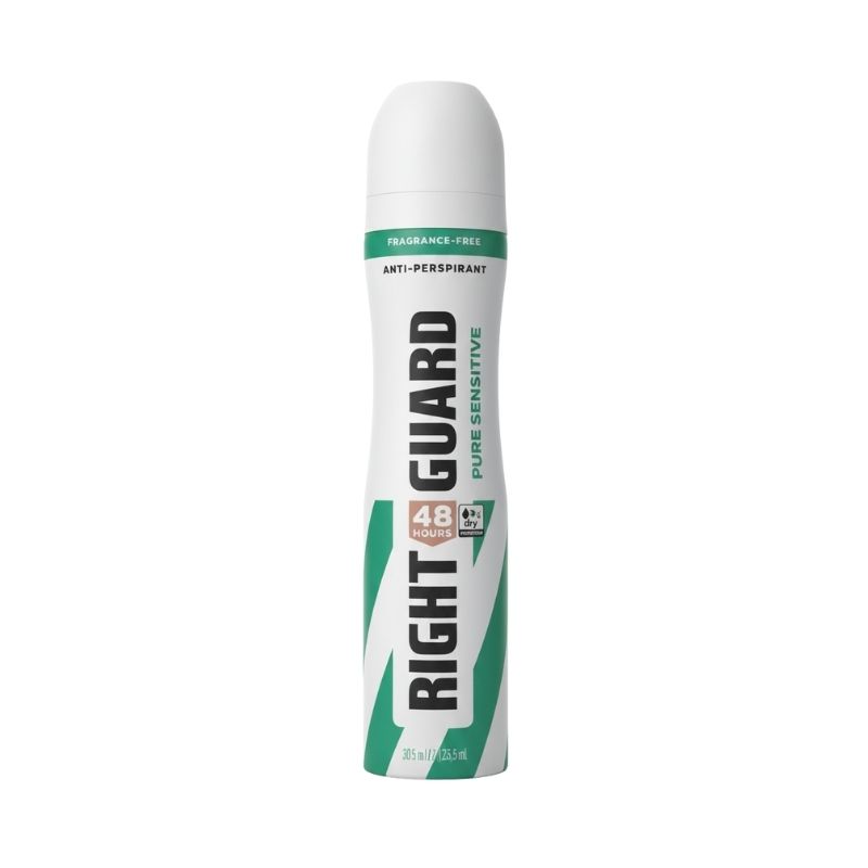 Right Guard Pure Sensitive Anti‑Perspirant Aerosol (Fragrance‑Free) — 48H Protection