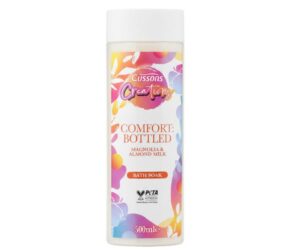 Cussons Creations Comfort: Bottled Bath Soak – Magnolia & Almond Milk (500ml)