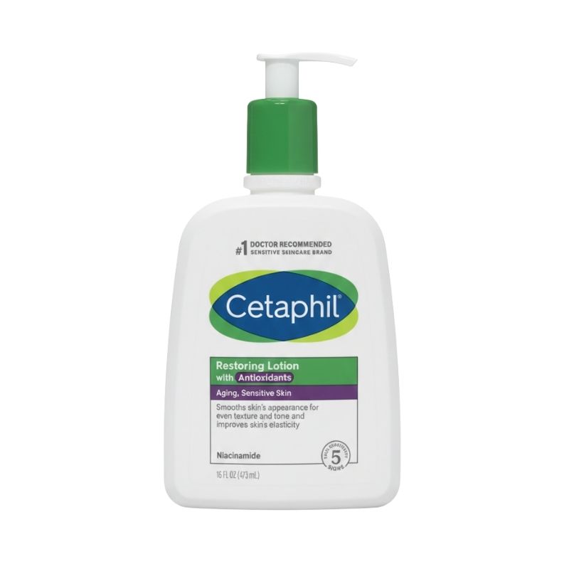 Cetaphil Restoring Lotion with Antioxidants (Aging, Sensitive Skin) – 16 fl oz / 473 mL