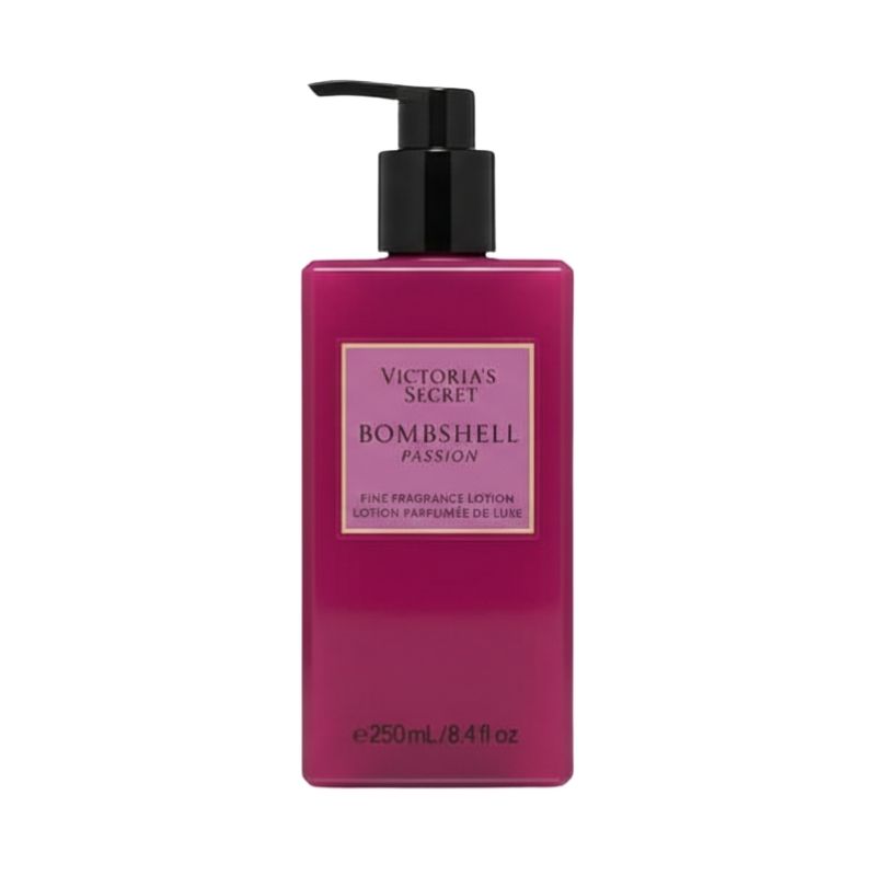 Victoria’s Secret Bombshell Passion Fine Fragrance Lotion — 24‑Hour Moisture, 250 mL / 8.4 fl oz