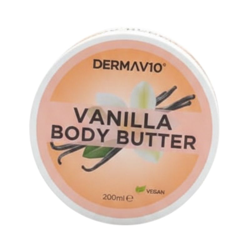 Derma V10 Vanilla Body Butter (Vegan), 200 ml