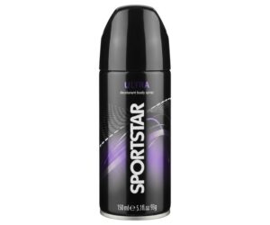 Sportstar Ultra Deodorant Body Spray, 150 mL (5.1 fl oz)