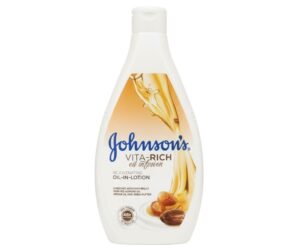 Johnson’s Vita‑Rich Oil‑in‑Lotion Rejuvenating with Argan Oil & Shea Butter (48h moisture)