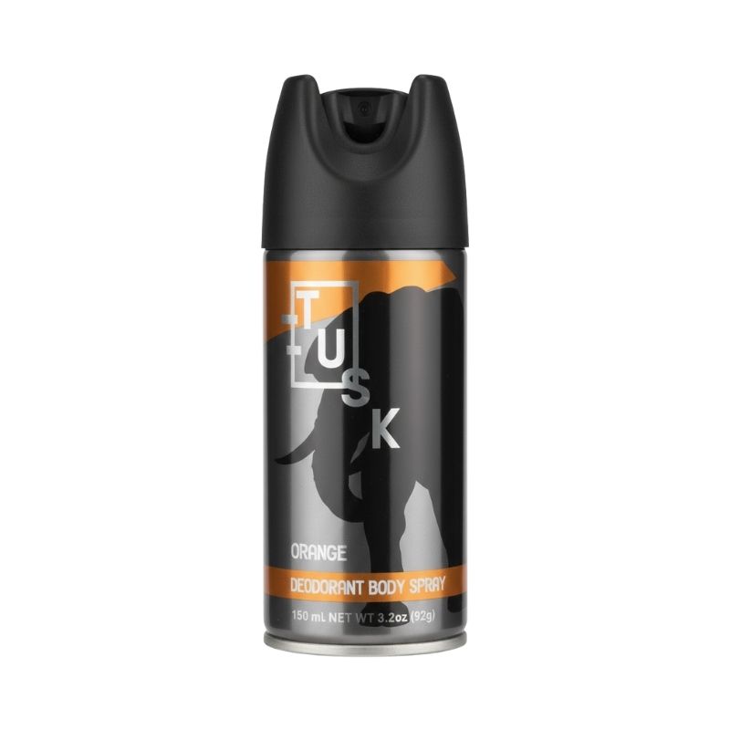 TUSK Orange Deodorant Body Spray, 150 mL (3.2 oz)