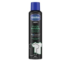 Vaseline Men Double Invisible Anti‑Perspirant Deodorant Spray with ProDerma™ – 48h Protection, 0% Alcohol