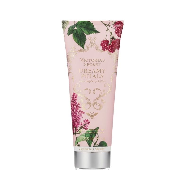 Victoria’s Secret Dreamy Petals Fragrance Lotion — Pure Raspberry & Lilac, 24‑Hour Moisture (236 mL / 8 fl oz)