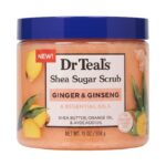 Dr Teal’s Shea Sugar Scrub – Ginger & Ginseng with Essential Oils, 19 oz (558 g)