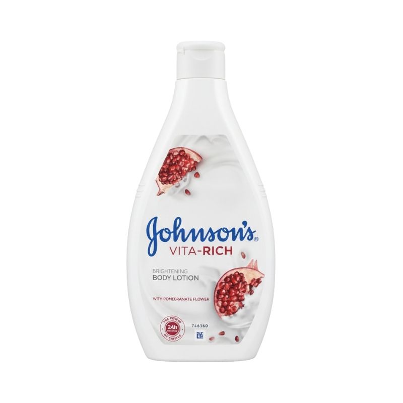 Johnson’s Vita-Rich Brightening Body Lotion with Pomegranate Flower, 24H Moisture