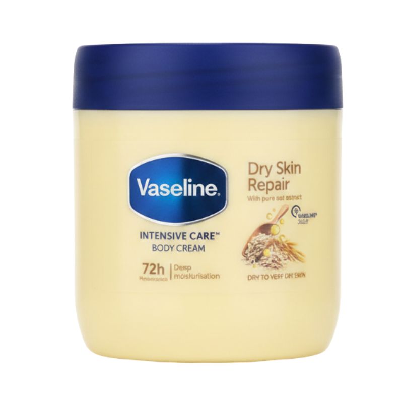 Vaseline Intensive Care™ Dry Skin Repair Body Cream with Pure Oat Extract – 72h Moisturisation