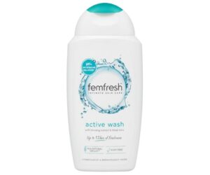 femfresh Active Wash with Ginseng Extract & Silver Ions (pH & Microbiome Balanced) – 250 mL