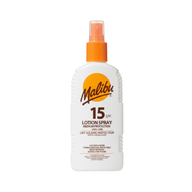 Malibu SPF 15 Lotion Spray Medium Protection