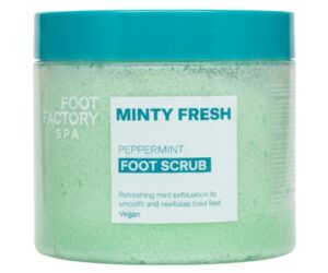 Foot Factory SPA Minty Fresh Peppermint Foot Scrub (Vegan) – 500 ml