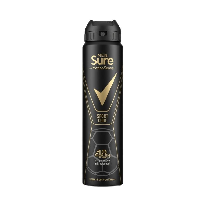 Sure Men MotionSense Antiperspirant Deodorant Aerosol – Sport Cool (48H)