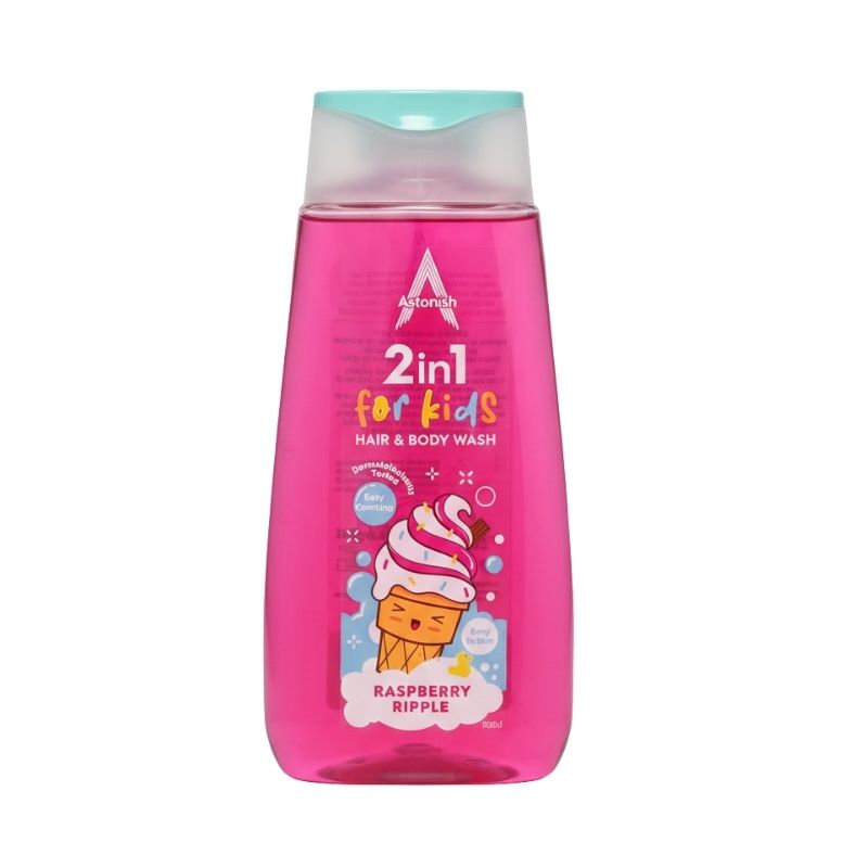 Astonish 2in1 for Kids Hair & Body Wash – Raspberry Ripple