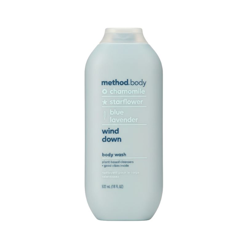 method body wind down body wash – chamomile, starflower + blue lavender (532 ml / 18 fl oz)