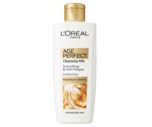 L’Oréal Paris Age Perfect Cleansing Milk – Smoothing & Anti‑Fatigue with Magnesium + Vitamin C (For Mature Skin)