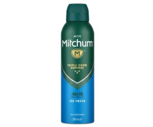 Mitchum Men Ice Fresh Anti‑Perspirant & Deodorant Spray – Triple Odor Defense, 48HR Protection (200 ml)