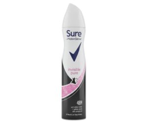 Sure Women Invisible Pure Anti‑Perspirant Deodorant Aerosol with MotionSense™ – 48h Protection