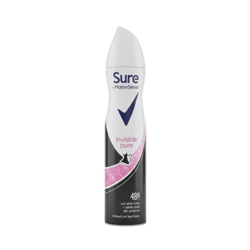 Sure Women Invisible Pure Anti‑Perspirant Deodorant Aerosol with MotionSense™ – 48h Protection