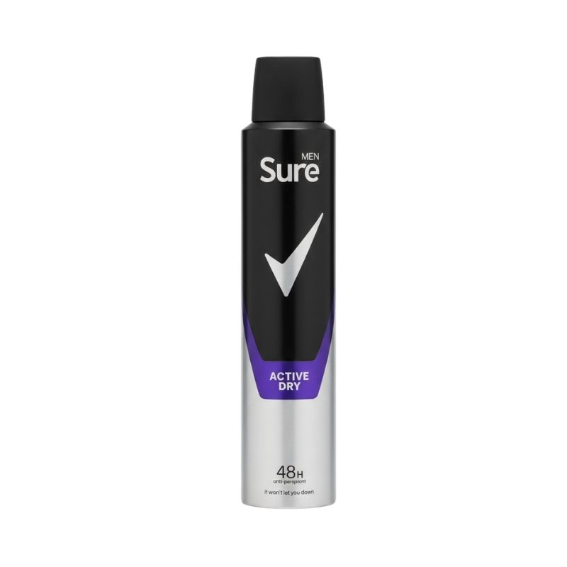 Sure Men Active Dry Anti‑Perspirant Deodorant Spray – 48H Protection