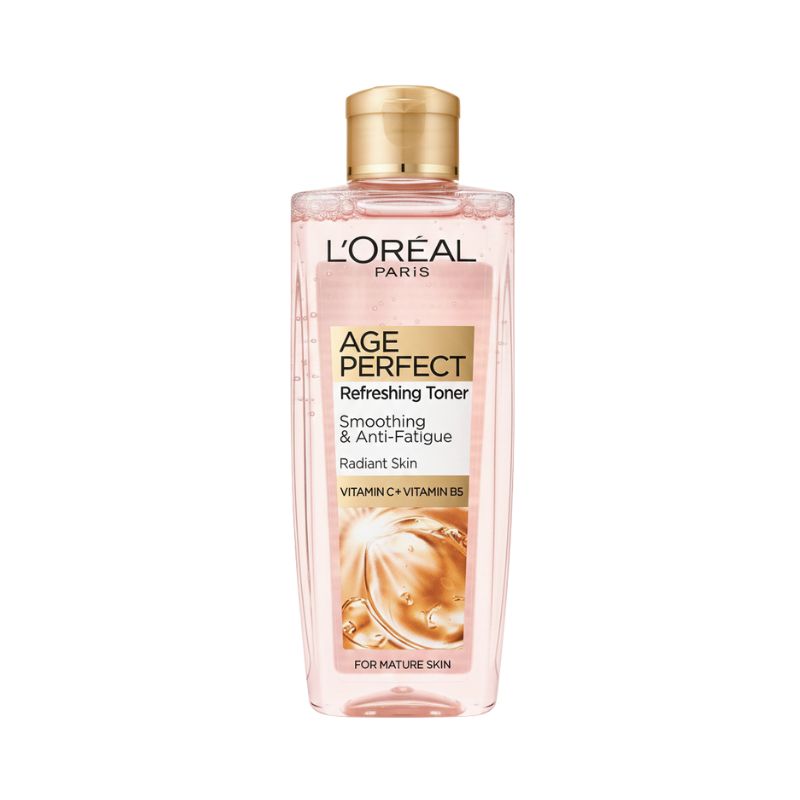 L’Oréal Paris Age Perfect Refreshing Toner – Smoothing & Anti‑Fatigue, Radiant Skin (Vitamin C + Vitamin B5) – For Mature Skin