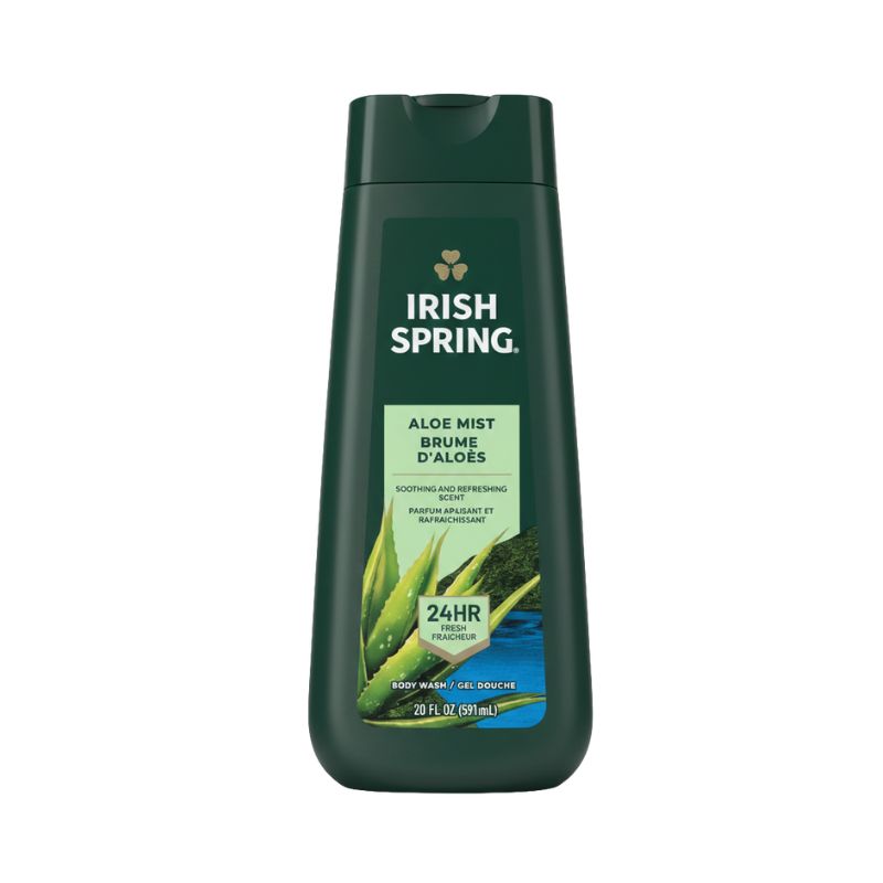 Irish Spring Aloe Mist Body Wash (24HR Fresh), 20 fl oz / 591 mL
