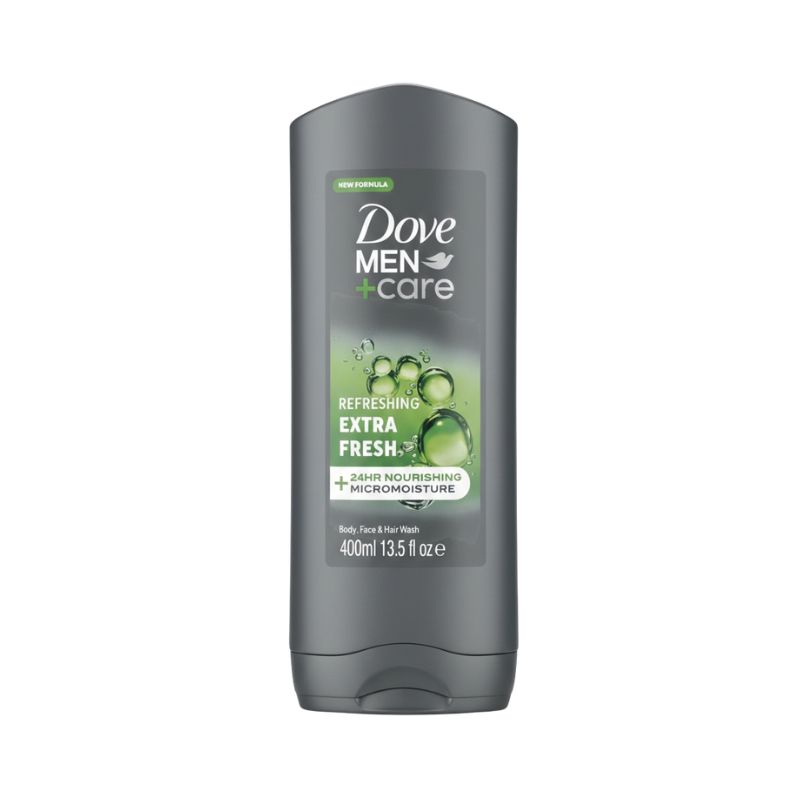 Dove Men+Care Refreshing Extra Fresh 3-in-1 Body, Face & Hair Wash – 400ml