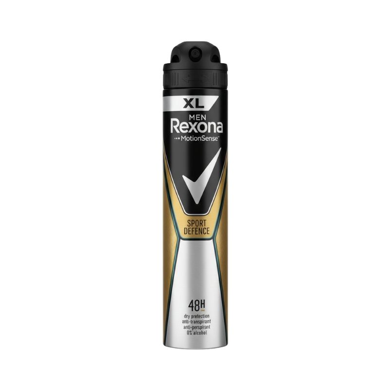 Rexona Men MotionSense™ Sport Defence XL Anti‑Perspirant Deodorant Spray – 48H Dry Protection, 0% Alcohol
