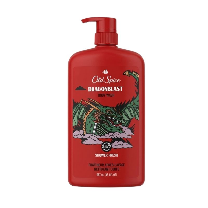 Old Spice Dragonblast Body Wash (Shower Fresh), 987 mL / 33.4 fl oz Pump