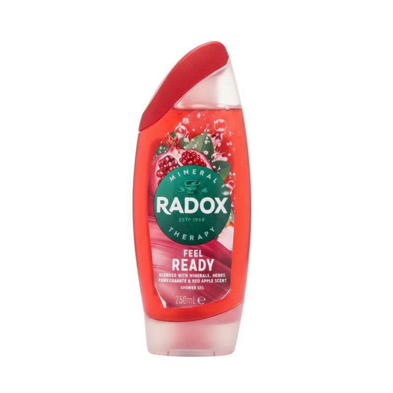 Radox Mineral Therapy Feel Ready Shower Gel – Pomegranate & Red Apple Scent (250ml)